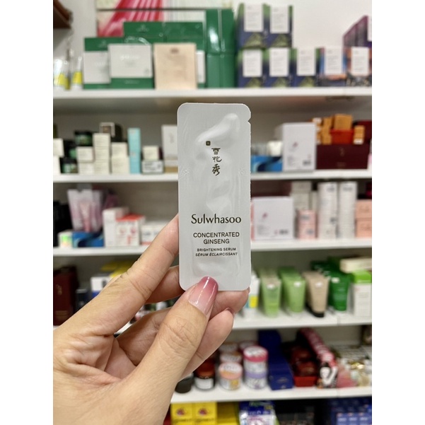 Gói Serum truyền trắng bạch sâm Sulwhasoo ConCentrated Ginseng Brightening 1ml