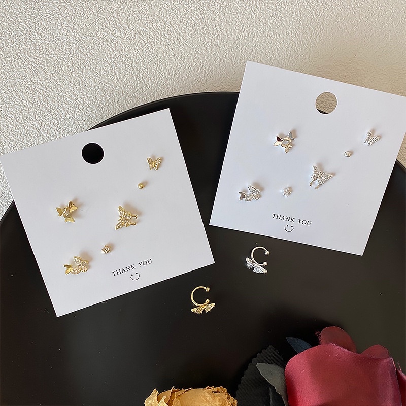 Set 7 chiếc bông tai bướm