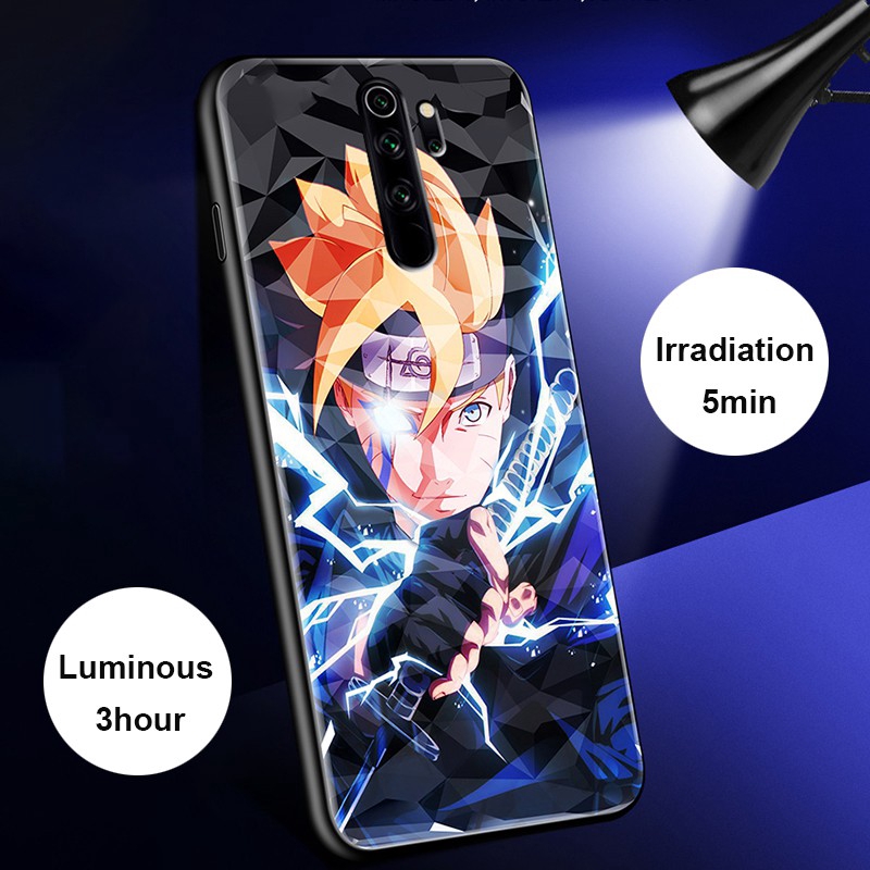 Ốp Lưng Hoạt Hình Naruto Dạ Quang Cho Xiaomi Redmi 9 9a Redmi Note 9 Redmi 8 8a Mi 10 10 Pro Mi 10t 10t Pro