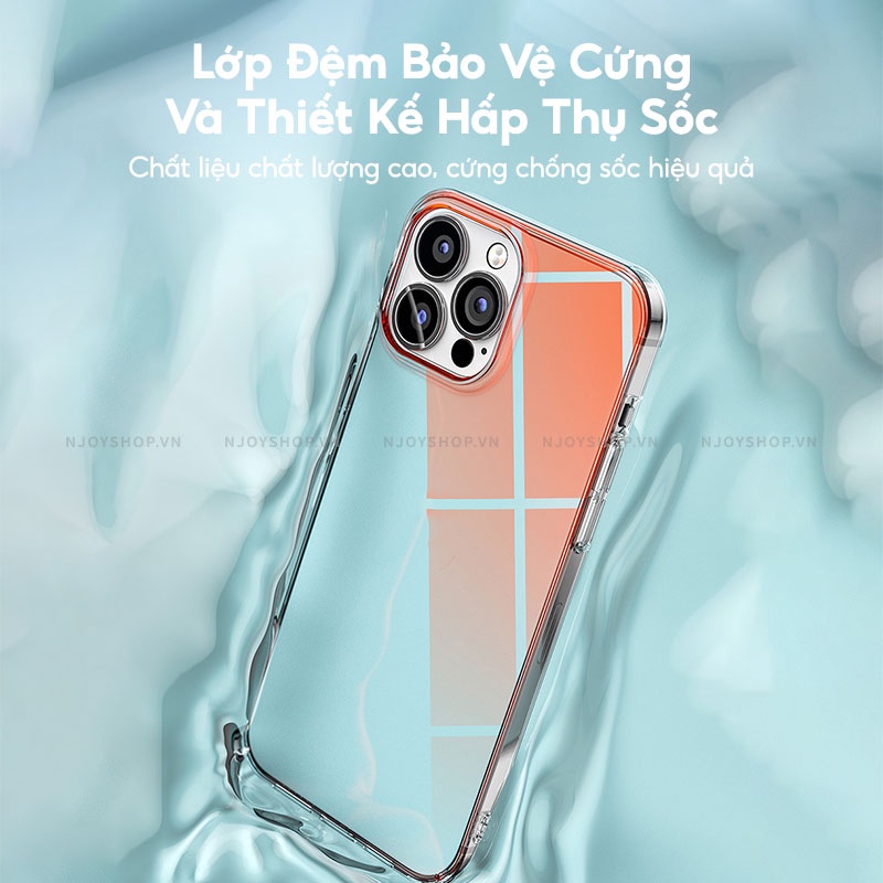 Ốp Lưng Cứng Phản Quang Đổi Màu Chống Ố Vàng Cho Điện Thoại IP13/14 Pro Max Memumi Hologram Njoyshop