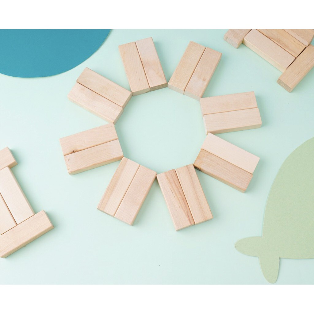 Rút Gỗ Loại Lớn Domino hình khối, đồ chơi lắp ráp an toàn rèn luyện trí thông minh cho trẻ