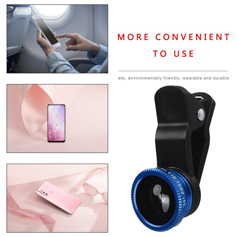 Bộ 3 món ống kính gắn camera cho điện thoại dễ dùng