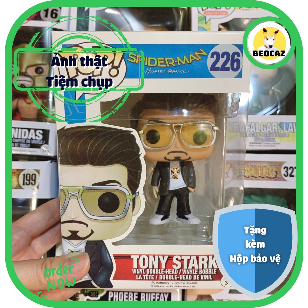 [Hỏa Tốc][Full Box][Tặng Hộp Bảo Vệ] Mô hình Funko Iron Man Tony Stark Avengers Biệt đội siêu anh hùng Người sắt No.226