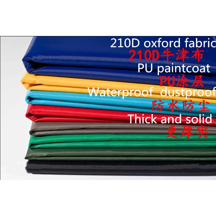Tấm Vải oxford pvc 210d Màu Bạc Chống Thấm Nước Chống Nắng Kích Thước 50x150cm