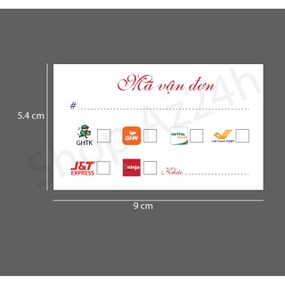 200 cái Phiếu vận chuyển có keo