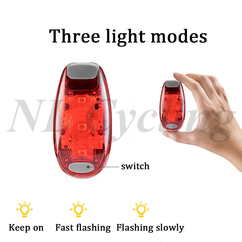 [Boutique &amp; Stock] Đèn LED Đa Năng Gắn Đuôi Xe Đạp / Mũ Bảo Hiểm / Đèn Đuôi Xe lig