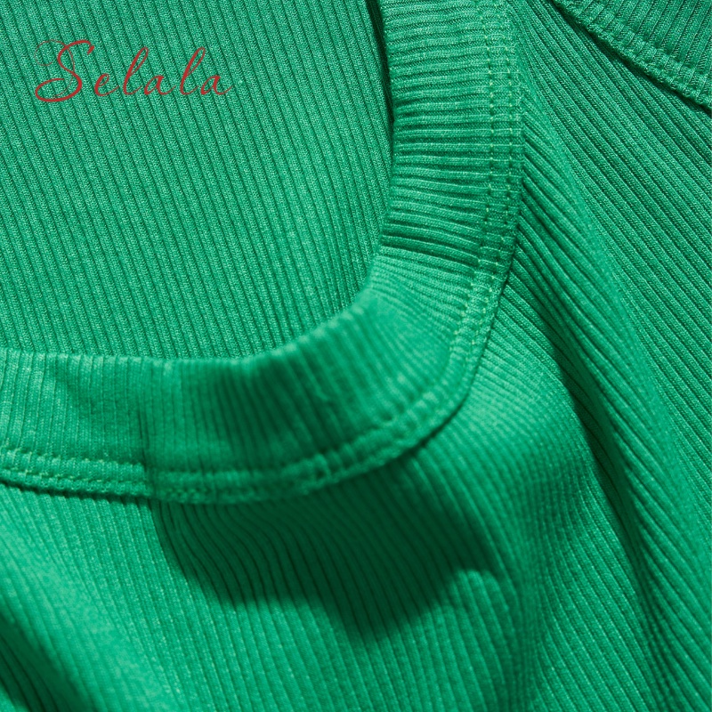 Áo 2 Dây Selala Chất Cotton Dáng Dài Basic Dễ Phối Đồ 2D24