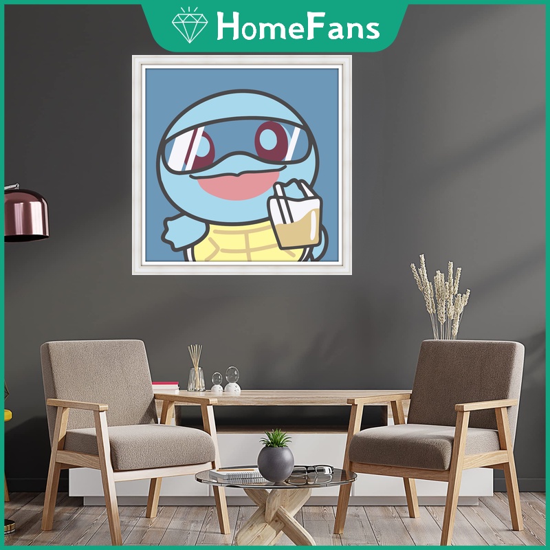 Bộ Tranh Đính Đá 5D Tự Làm Hình Pikachu Kích Thước 30x30cm / 40x40cm / 50x50cm