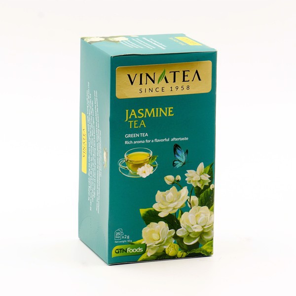 Trà Vinatea Hoa Nhài Túi Lọc 50 g ( 25 gói x 2g)