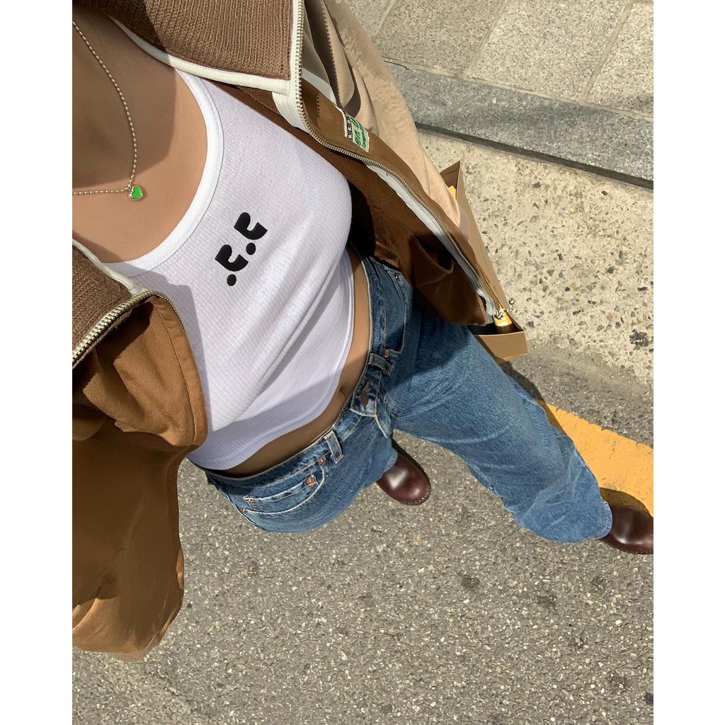I-DLE Cho Miyeon Áo Tank Top Không Tay Ôm Dáng Phong Cách Hàn Quốc Gợi Cảm Cho Nữ