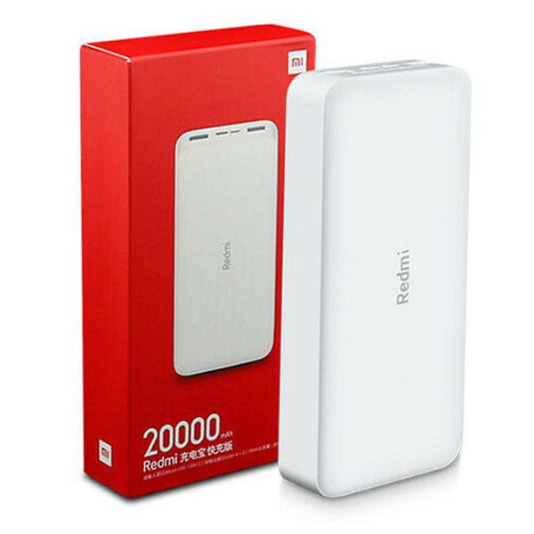 Sạc dự phòng Xiaomi Redmi 20000mAh Fast Charge - 2 cổng vào-Bảo Hành 3 năm