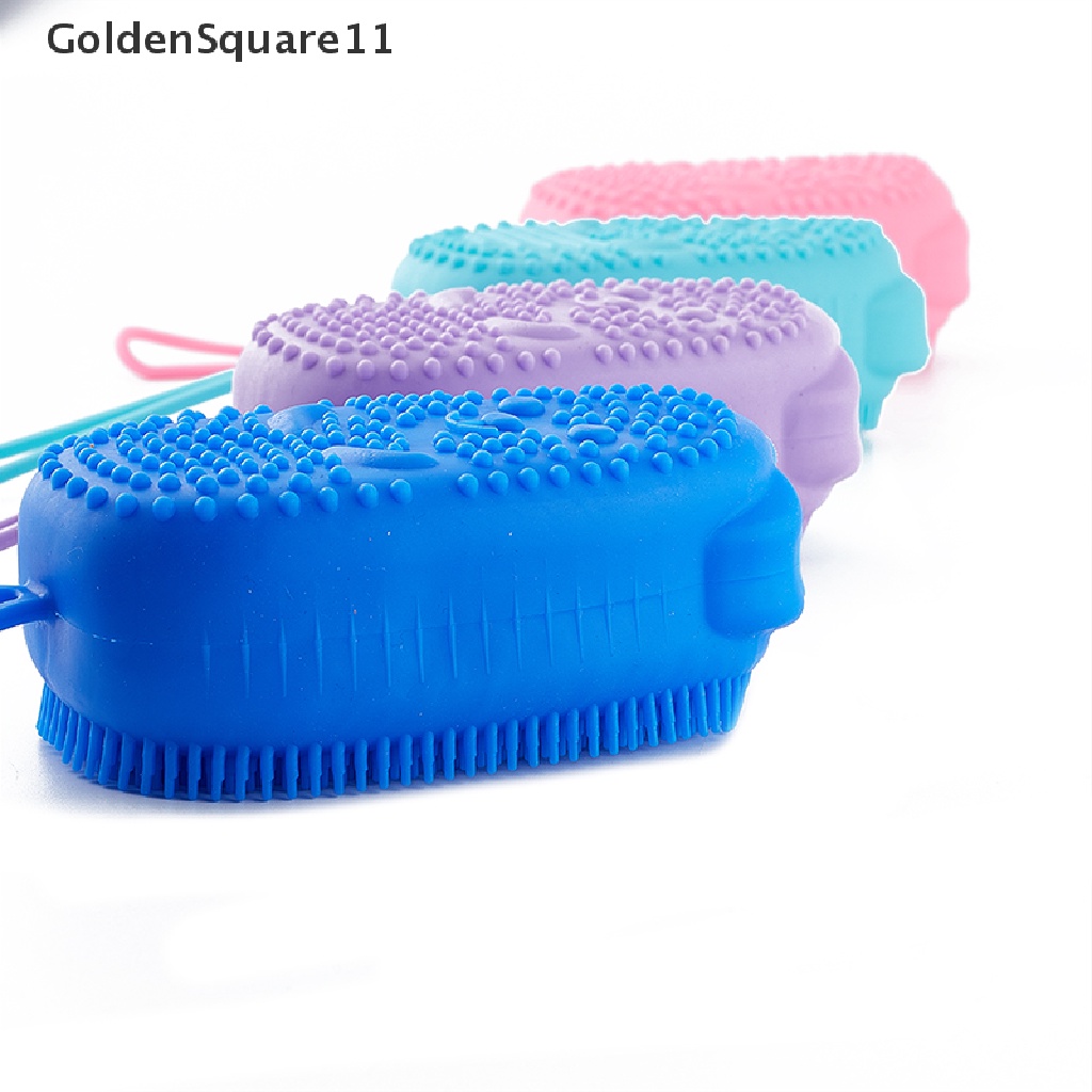 Bàn Chải Tắm Silicone Tẩy Tế Bào Chết Mát Xa Cơ Thể Goldsquare11