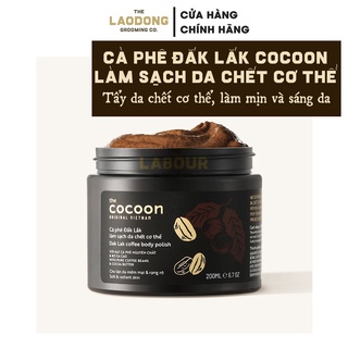 [CHÍNH HÃNG] Cà phê Đắk Lắk làm sạch da chết cơ thể Cocoon 200ml