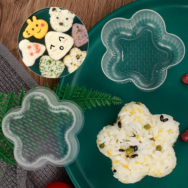 Khuôn làm sushi hình bánh donut bằng silicone tiện dụng