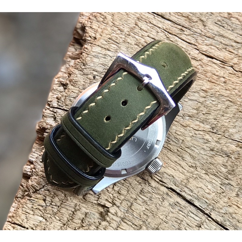 Dây da đồng hồ Olive