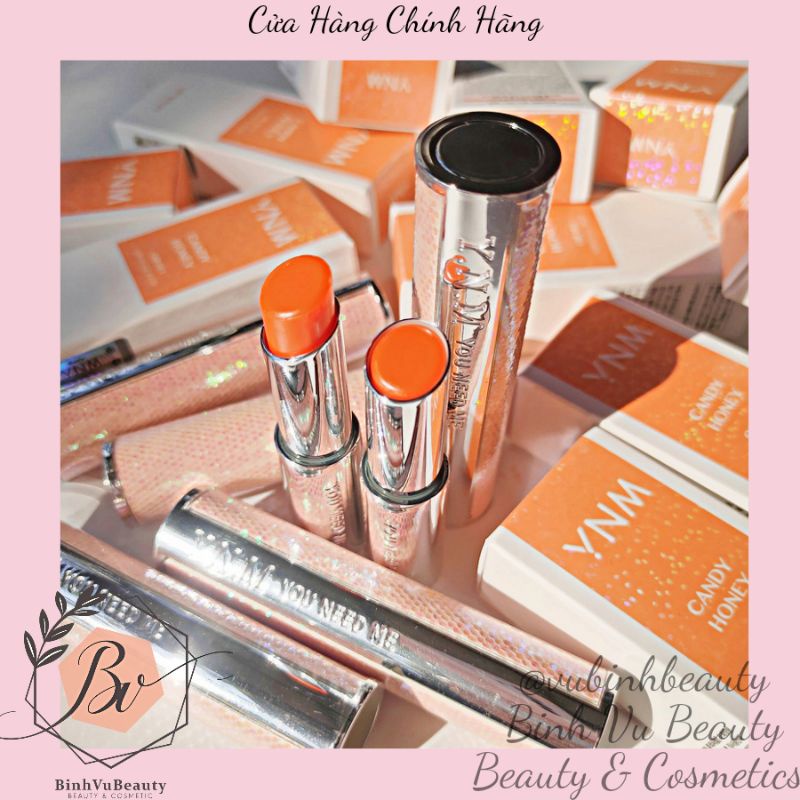 SON DƯỠNG ĐỔI MÀU YNM RAINBOW HONEY LIP bóng môi siêu lì tông màu lâu trôi