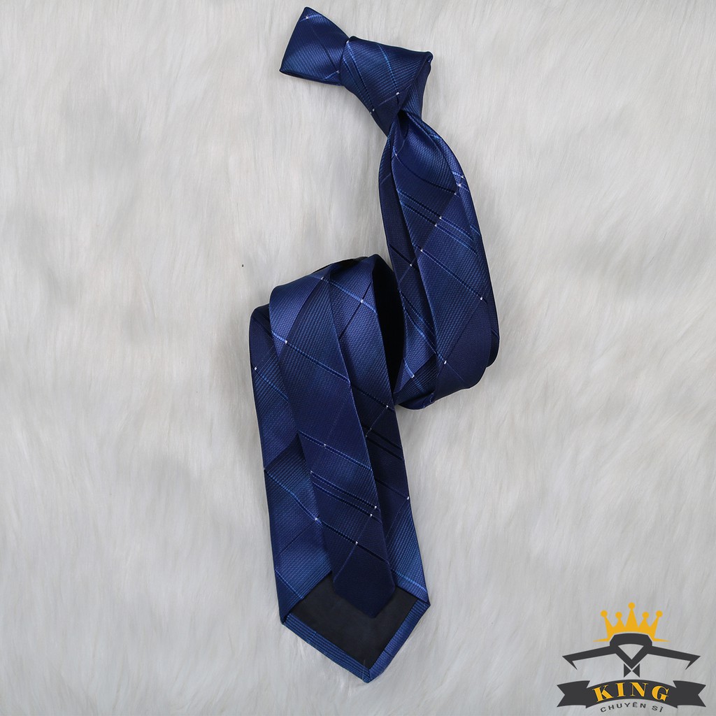 Cà vạt nam tự thắt KING caravat hàn quốc công sở và chú rể cao cấp họa tiết sang trọng bản 6cm 8cm C054