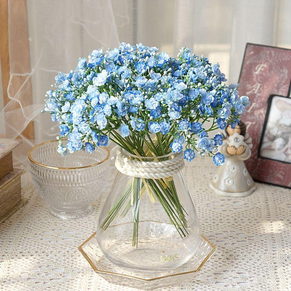 Bó 40 Bông Hoa Babysbreath Nhân Tạo Lấp Lánh Dùng Trang Trí Bàn Làm Việc / Văn Phòng / Ngoài Trời