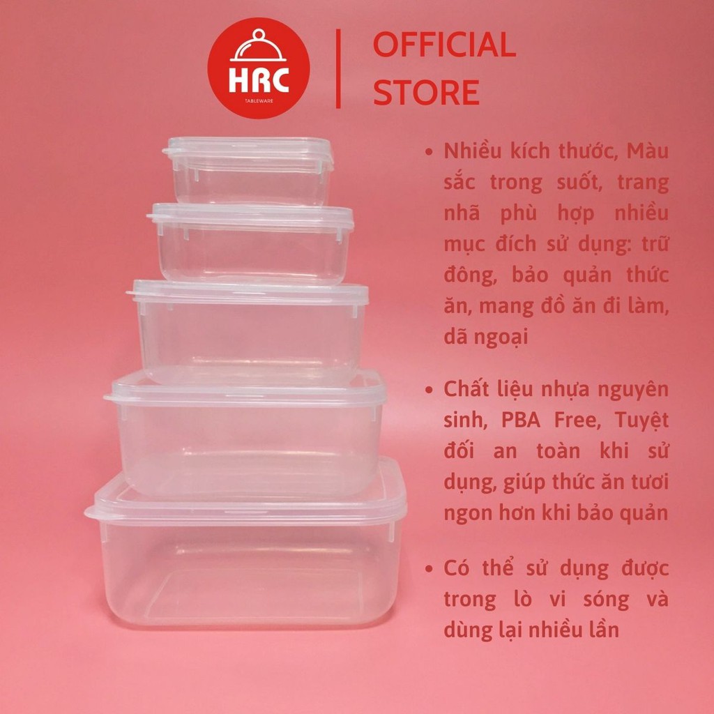 Hộp nhựa đựng thực phẩm, Hộp trữ đông, ăn dặm, Size Nhỏ [Siêu Rẻ, Ảnh Thật] Song Long 2288