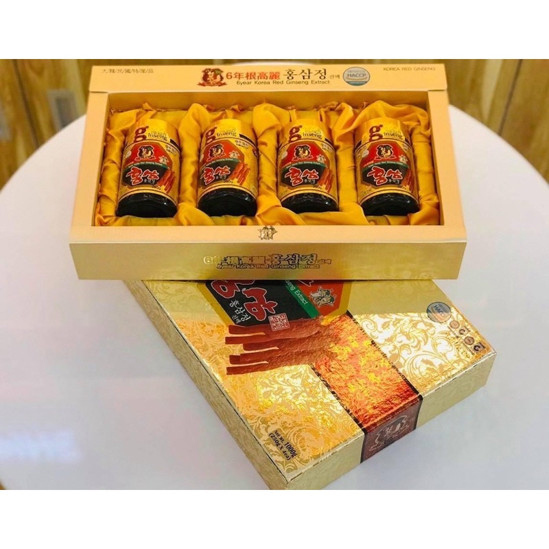 Cao hồng sâm hàn quốc hộp giấy 4 lọ * 250g