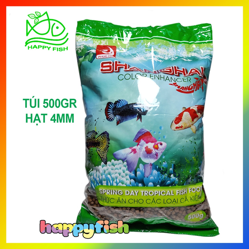 Thức ăn cá cảnh Shanghai dạng viên - Túi 500gr