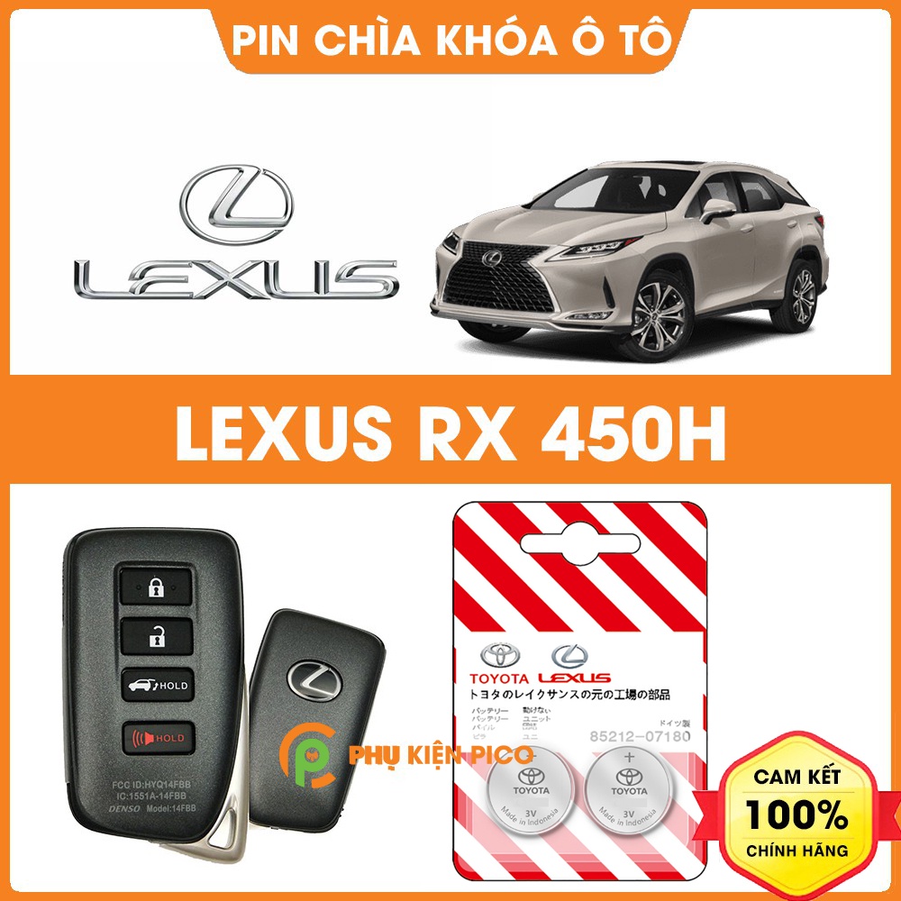 Pin chìa khóa ô tô Lexus RX 450h chính hãng Lexus sản xuất tại Indonesia 3V Panasonic