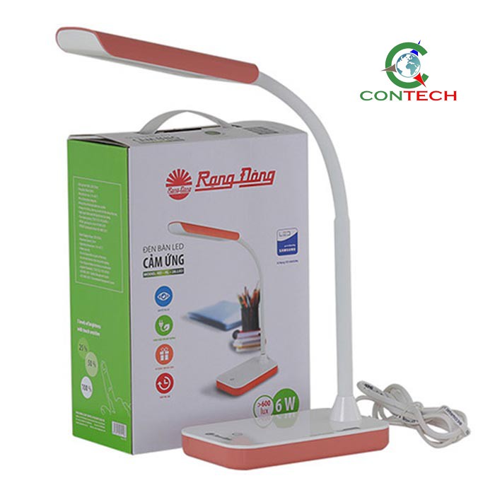 Đèn Học Rạng Đông Cảm Ứng Chống Cận 3 Chế Độ Ánh Sáng RD-RL-20V2, Đèn Bàn LED Cảm Ứng