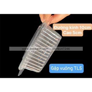 Hộp nhựa gập vuông nắp bằng TL5