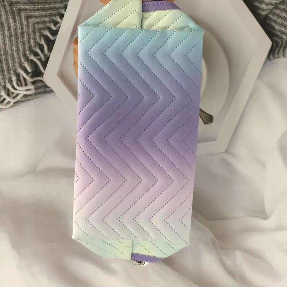 Túi Đựng Mỹ Phẩm Da PU Màu Gradient Sáng Tạo