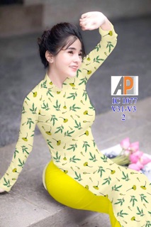 Vải áo dài hoa đơn giản
