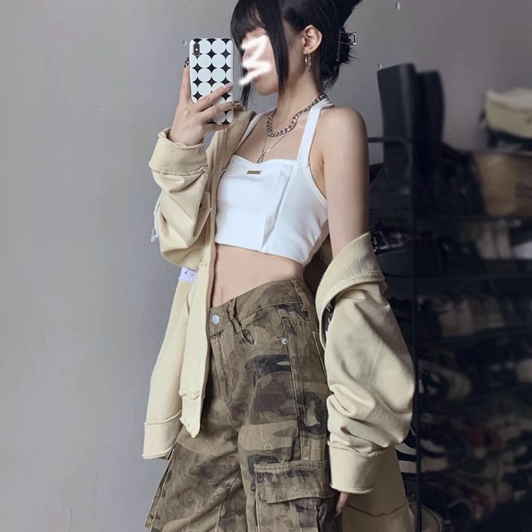 ▩Quần Dài Lưng Cao Họa Tiết Rằn Ri Phong Cách Hip-Hop Âu Mỹ Thời Trang Cá Tính Cho Nữ