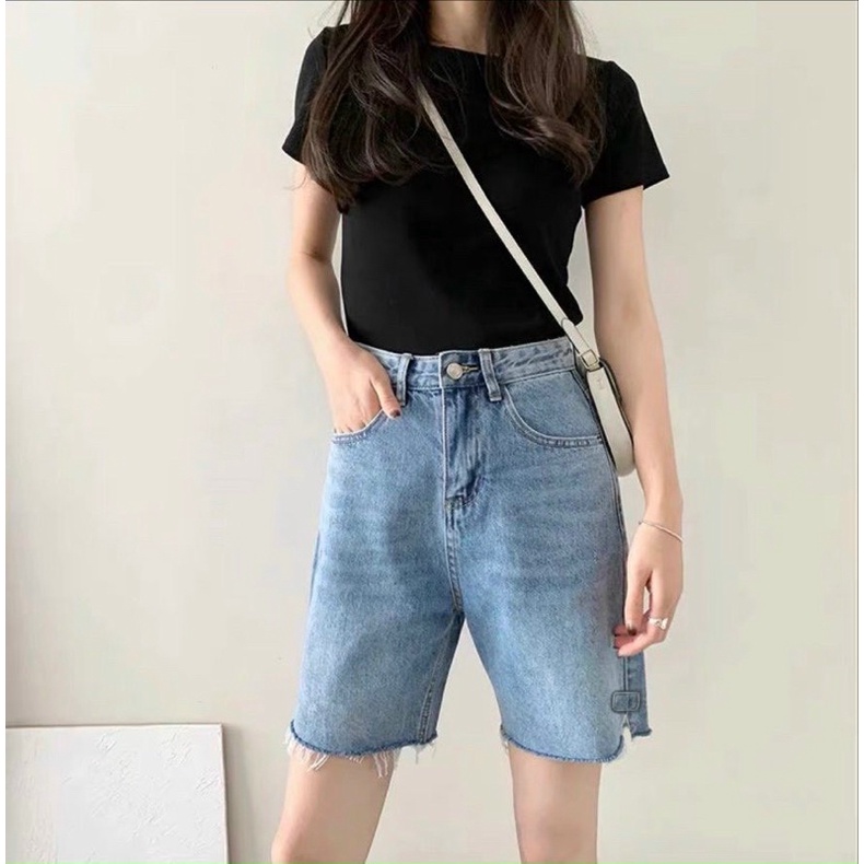 Quần ngố nữ jean lưng cao hàng VNXK cao cấp size từ 40kg đến 80kg MS52 thời trang bigsize 2KJEAN