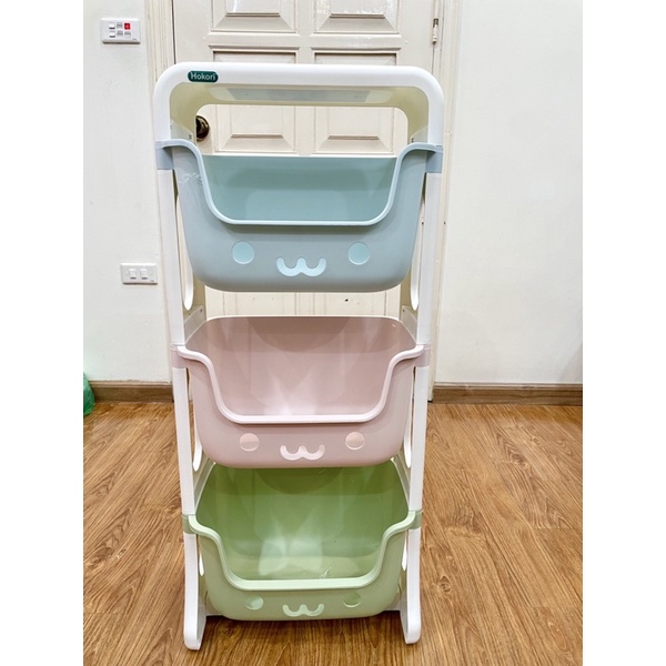 Kệ đa năng để đồ chơi cho bé, bỉm sữa, đồ dùng  gia đình có bánh xe. Hàng việt  nhật cao cấp