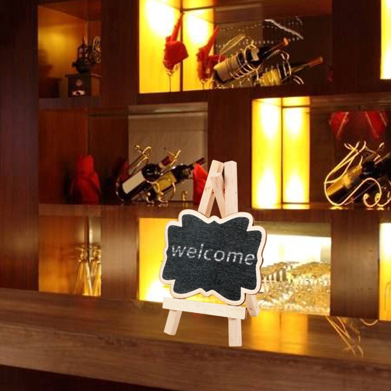 Bảng đen viết phấn mini bằng gỗ trang trí tiệc cưới