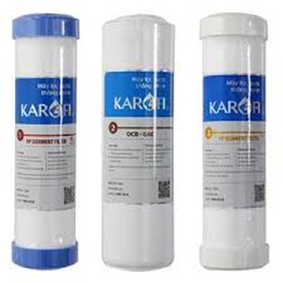 bộ lõi lọc nước 1,2,3 karofi