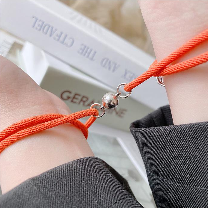 Vòng Tay Bện Dây Khóa Nam Châm Phong Cách Hàn Quốc | BigBuy360 - bigbuy360.vn