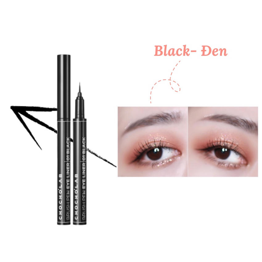 Chì Kẻ Mắt Nước Lâu Trôi Bám Màu Tốt Chochoslab Brush Pen Eyeliner - KOBE YOUNG