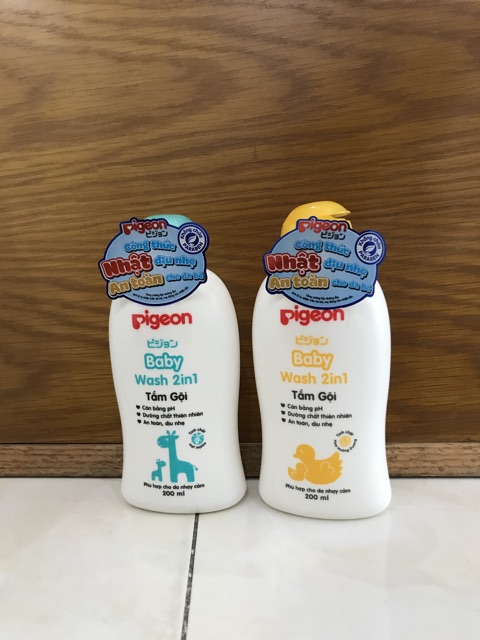 Tắm gội Pigeon 200ml ( mẫu mới )