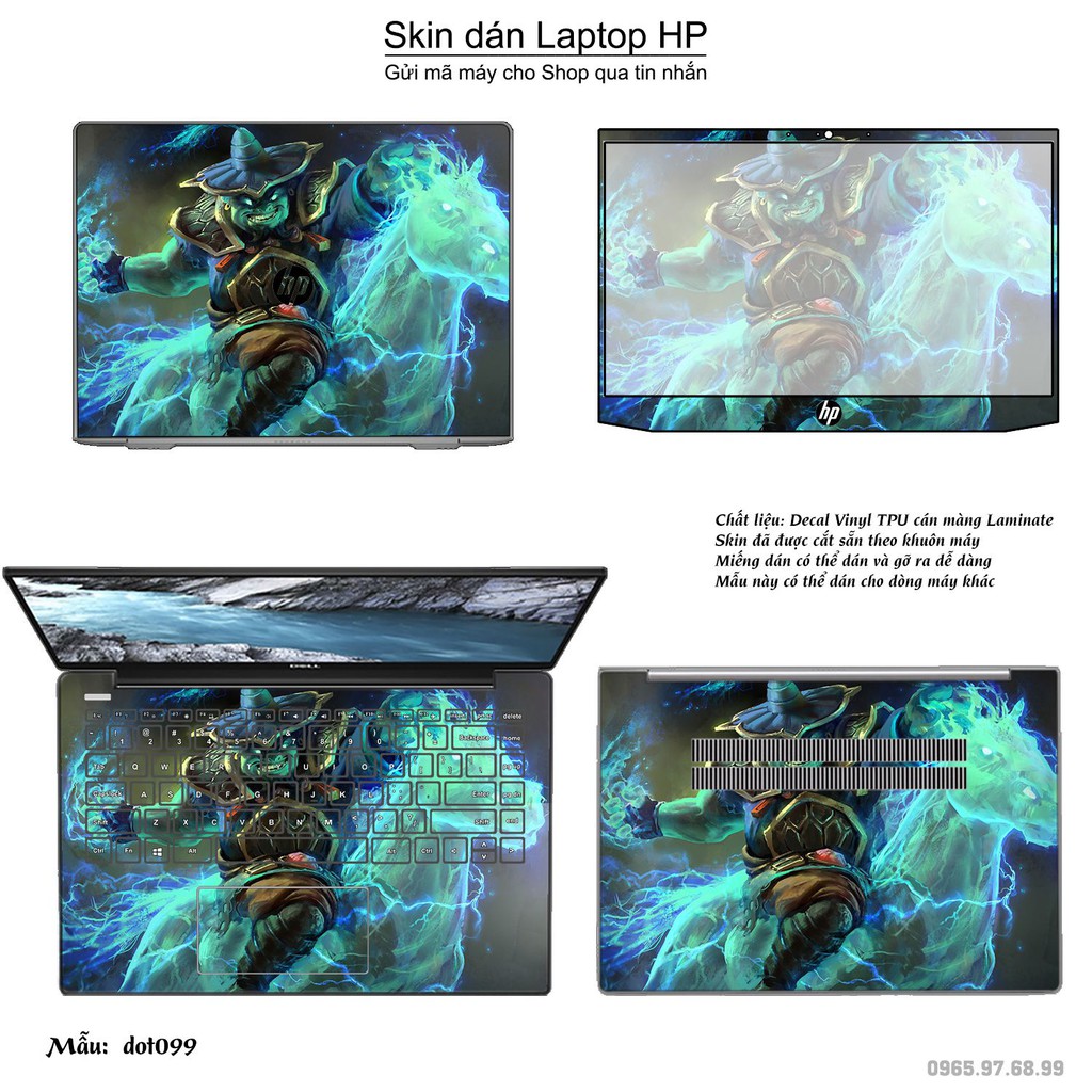 Skin dán Laptop HP in hình Dota 2 nhiều mẫu 17 (inbox mã máy cho Shop)