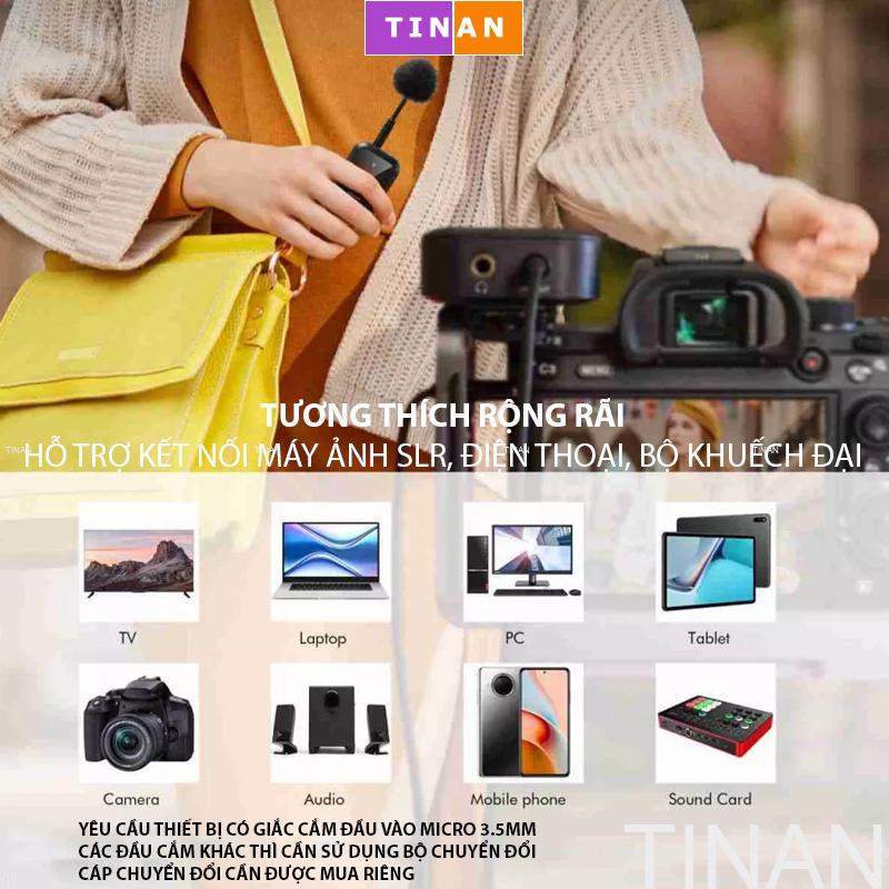 Micro Không Dây UF9 Cho 2 Người, Dùng Cho Video Ngắn, Phỏng Vấn, Livestream, Dạy Học