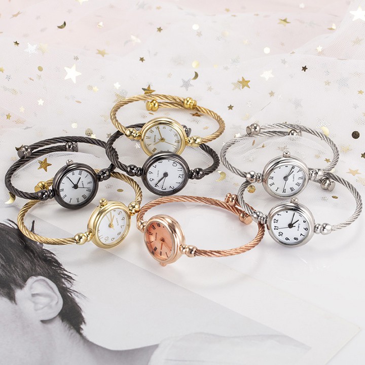 Đồng hồ nữ CANDYCAT1 dây thép vòng tay cá tính version 3 Bán lẻ giá sỉ