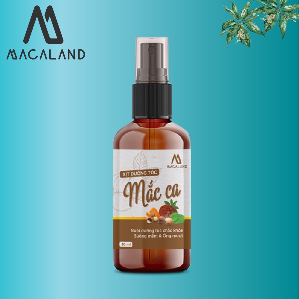 Xịt dưỡng tóc Mắc ca 30ml MACALAND cho mái tóc bồng bềnh mềm mượt