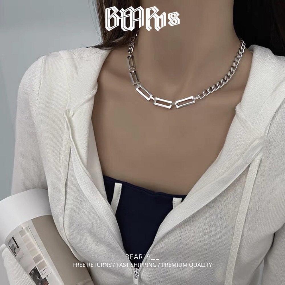( FULL SIZE ) Dây chuyền - vòng cổ cho nam và nữ đơn giản cá tính đẹp thép titan không gỉ BEAR18 - VC101