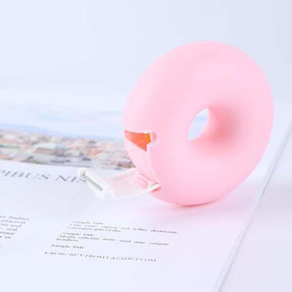 Dụng Cụ Cắt Băng Keo Hình Bánh Donut Màu Sắc Ngọt Ngào Tiện Dụng Cho Trường Học / Văn Phòng