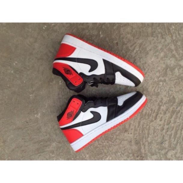 Giày thể thao J0RDAN Đen đỏ cao cổ - Tặng Box/bill | BigBuy360 - bigbuy360.vn