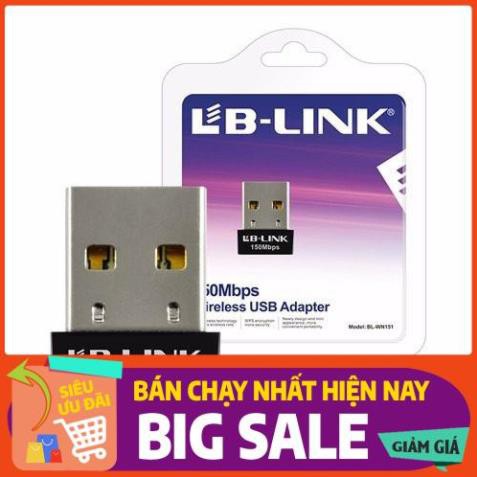 Bộ thu wifi cho máy tính Usb thu Wifi LB link BL WN151