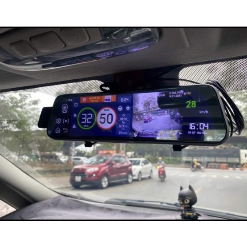 CAMERA HÀNH TRÌNH GƯƠNG CẢNH BÁO DẪN ĐƯỜNG GIẢI TRÍ ANDROI Chính hãng PRO