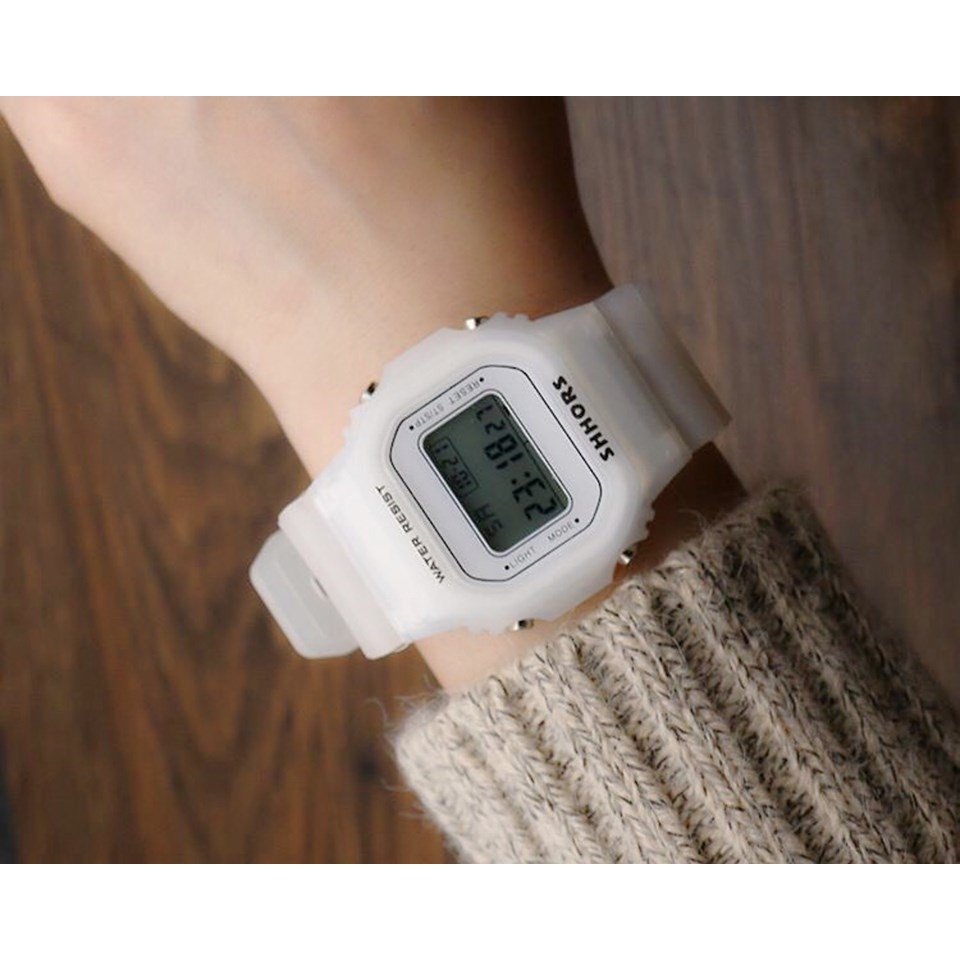 [Mã FAMAYFA2 giảm 10K đơn 50K] ĐỒNG HỒ NAM NỮ SHHORS VUÔNG 2 MÀU ĐEN TRẮNG D361 SIÊU ĐẸP | BigBuy360 - bigbuy360.vn