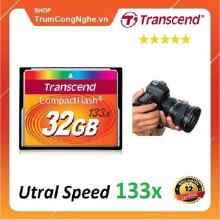 Mua Thẻ nhớ CF Transcend CompactFlash 32GB 133x Speed dùng cho máy ảnh   máy CNC