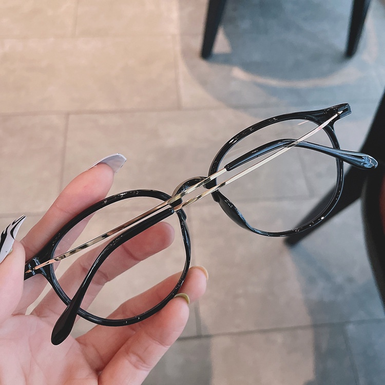Mắt kính VIENDO gọng tròn tròng đổi màu chống ánh sáng xanh thời trang unisex (có cắt độ kính cận theo yêu cầu)